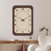 Не тикающие настенные часы креативные бесшумные легко читаемые деревянные для декора офиса квартиры