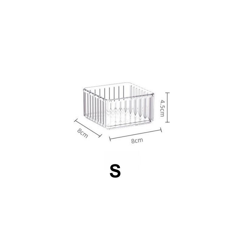 Desktop Drawer Style Storage Box Made of Acrylic with Built-in Stationery/cosmetics, Desk for Organizing and Bathroom Storage