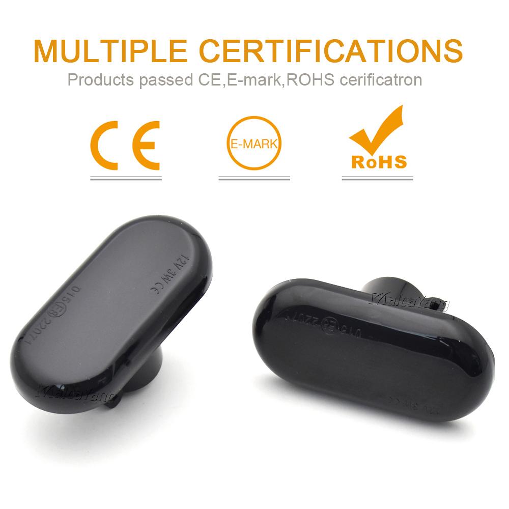 2x for Nissan Opel Smart FORTWO Renault Clio 1 2 KANGOO MEGANE ESPACE TWINGO MASTER Dynamic Side Marker Turn Signal Light