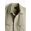 HM Regular Fit Canvas oversHirt pistacHio Green