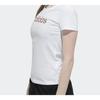 adidas Футболка с круглым вырезом Originals Trefoil, женские топы, белая EC4745