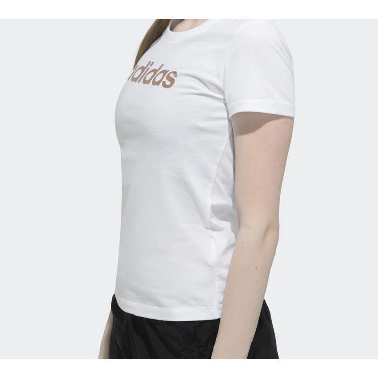 adidas Футболка с круглым вырезом Originals Trefoil, женские топы, белая EC4745