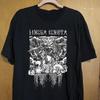 LINGUA IGNOTA Angel Tour Черная Хлопковая Футболка Унисекс Полный Размер S-5XL