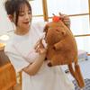 Мягкий спортивный рюкзак Capybara Plush, сумка через плечо Capybara на молнии, детский подарок на день рождения