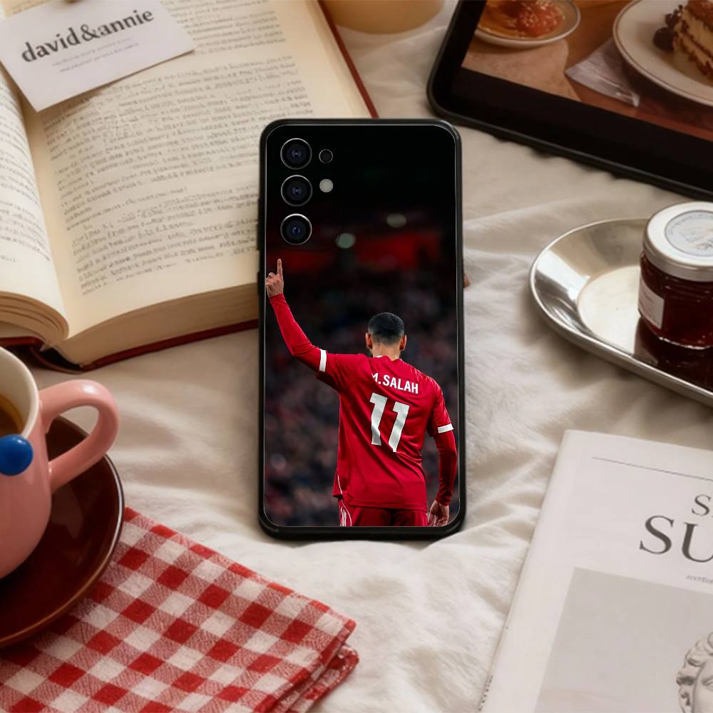 Чехол для телефона с изображением футболиста М-Мохамеда Салаха 10 для Samsung S 25,24,23,22,30,21,10,9,Ultra,Plus,Lite,FE,4,5 G Мягкий черный чехол