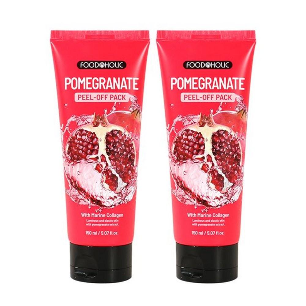 (2 Pieces) Foodaholic Collagen Peel Off Pack 150ml / Pomegranate, Basic Product, 2 Pieces