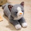 32см симуляция новая кукла кошка в положении лежа мягкая плюшевая игрушка мультяшный аниме милая подушка подушка для детского подарка на день рождения забавная кукла
