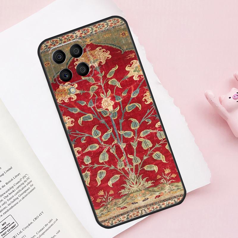 Чехол с цветочным узором Персидский ковер для Samsung Galaxy M13 M53 M16 M36 M56 M06 M52 M32 M12 M54 M34 M14 M35 M55 M15 M11 M31