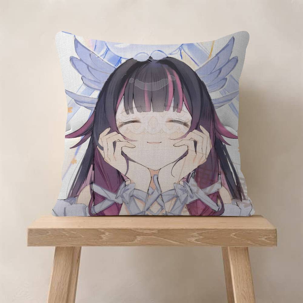 Game CColumbina Genshin cute Impact Pillow Cushion Cover Pillowcase Living Room Sofa Home Decor Customized