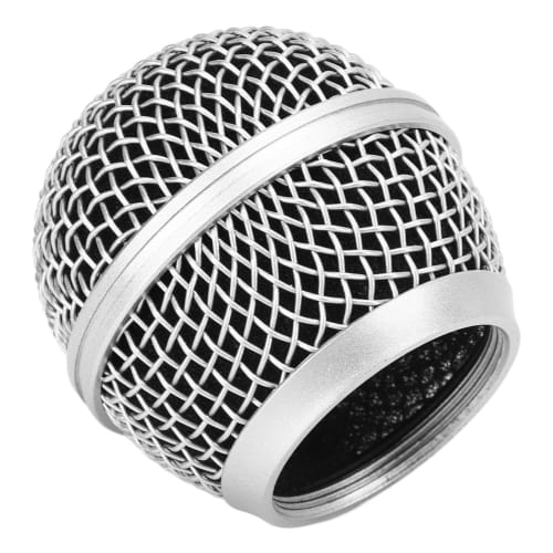 Replacement Microphone Grille for SM58, Microphone Ball Head Mesh Grille with Built-in Anti-Blowout Cotton, Replacement Microphone Grille