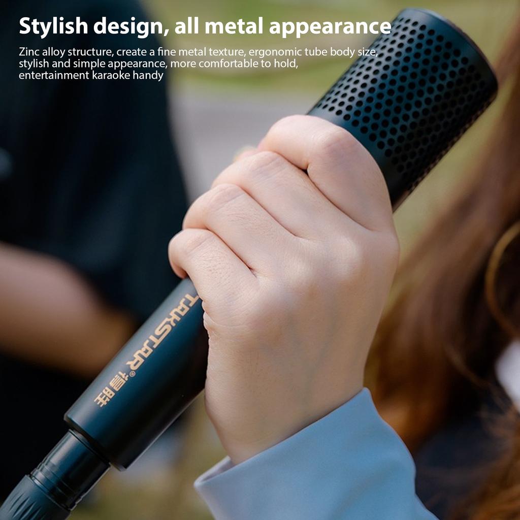 Takstar Ручной кардиоидный динамический вокальный микрофон, проводной микрофон XLR с выключателем питания и выключения