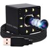 4K USB Camera with ELP LED Night USB Webcam for UVC USB Light Barn IMX415 USB Security PC Plug and Play for Jetson Nano Autofocus, 100°