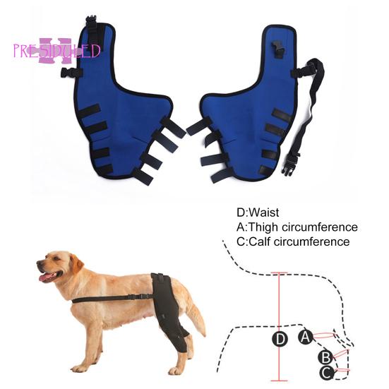 1 пара защитных снаряжений для домашних животных, мягкие дышащие регулируемые поддерживающие подтяжки для ног для домашних животных, восстановительный костюм для собак, товары для домашних животных