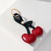 Новинки Рустикальная кожа Вишня Брелок Мода Ведущие Мужчины и Женщины Автомобильная Сумка Брелок Подвеска Ювелирное Изделие Подарок