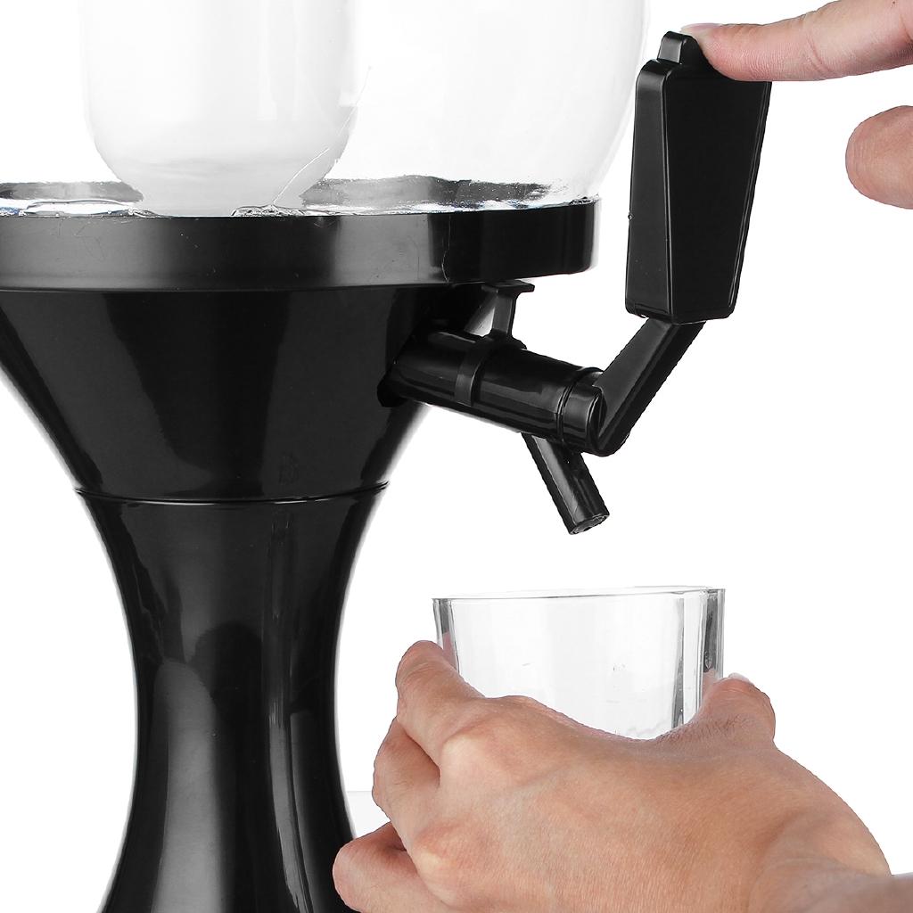 Машина для розлива пива Посуда для питья Прозрачный слой Дизайн Заправка Бар Ледяное ядро Пиво Кухня Напиток Вино 22X50СМ