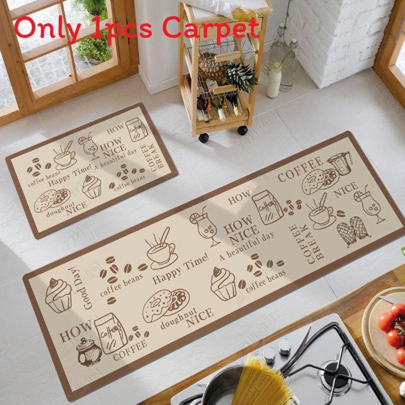 Pvc Antioil Waterproof Kitchen Floor Mat With Nonslip Texture For House And Entryway
