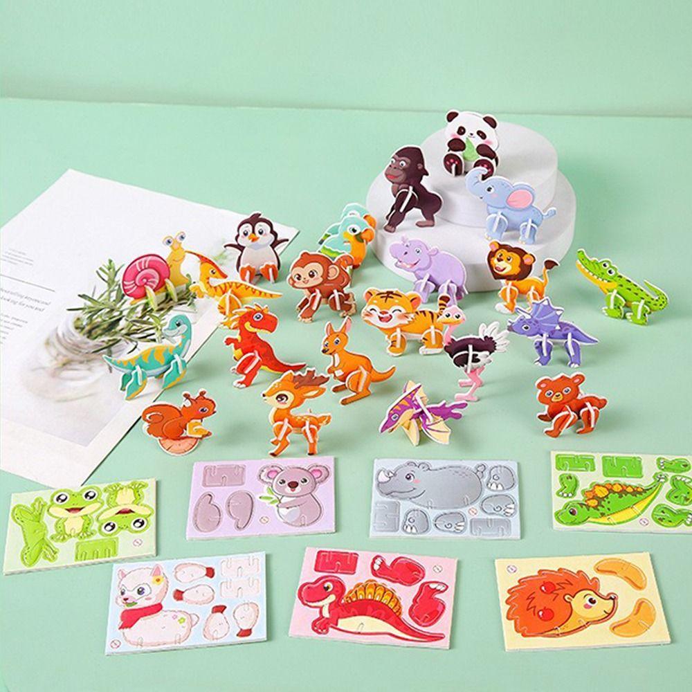 10 шт. DIY головоломка модель мини обучающая игрушка новая 3D бумажная головоломка детская