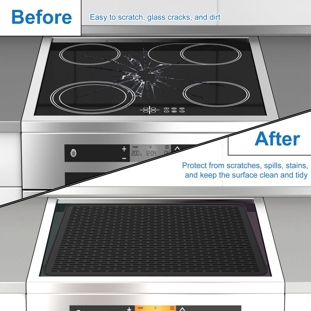 Силиконовые чехлы для плит, термостойкий силиконовый коврик для плиты 28×20 дюймов, большой силиконовый протектор для плиты, многоразовая силиконовая тарелка