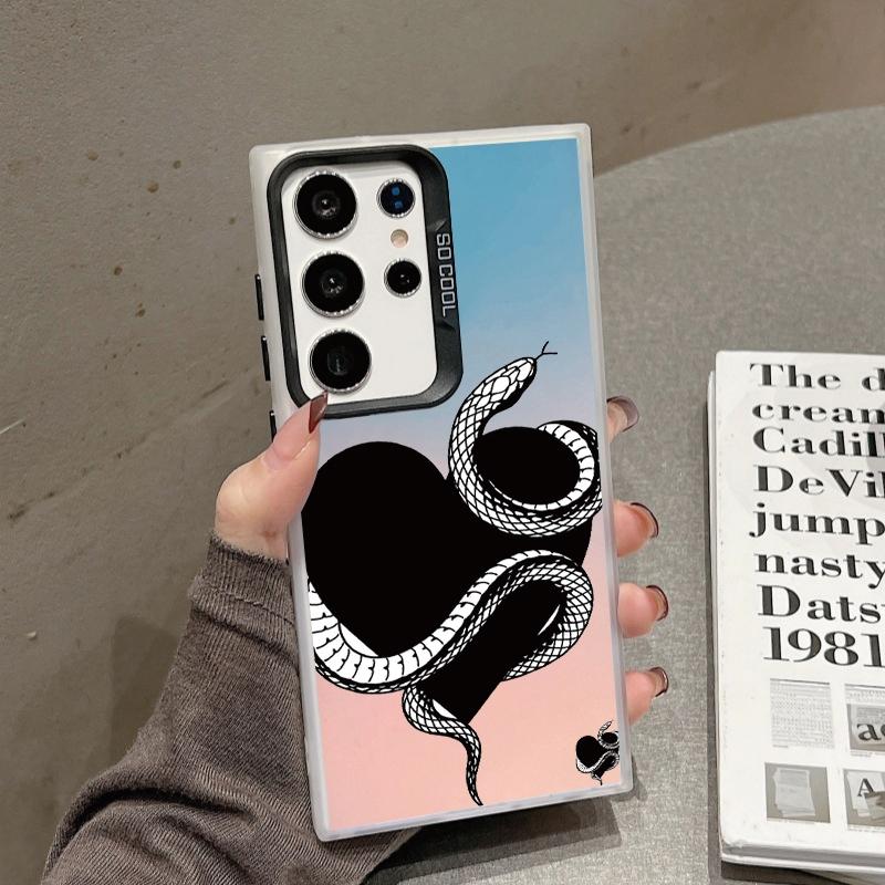 Крутой чехол Snake для iPhone 16 Samsung A55 A35 A34 S24 FE Xiaomi Redmi Note 13 Pro 14C Huawei Honor 200 противоударный бампер для телефона с защитой от царапин