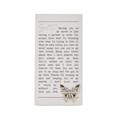 Celebrations Moments Sisters Plaque