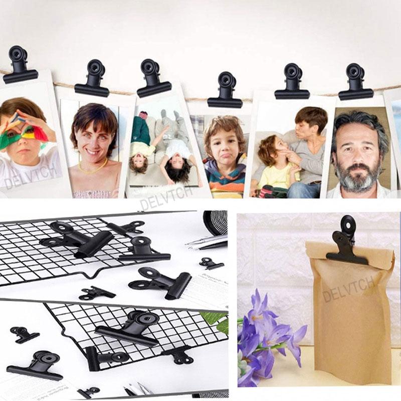 3/5Pcs Large Size Stainless Steel Clips Metal Spring Grip Clips Ticket Paper Clamps Office File Document Binder Clip Stationery