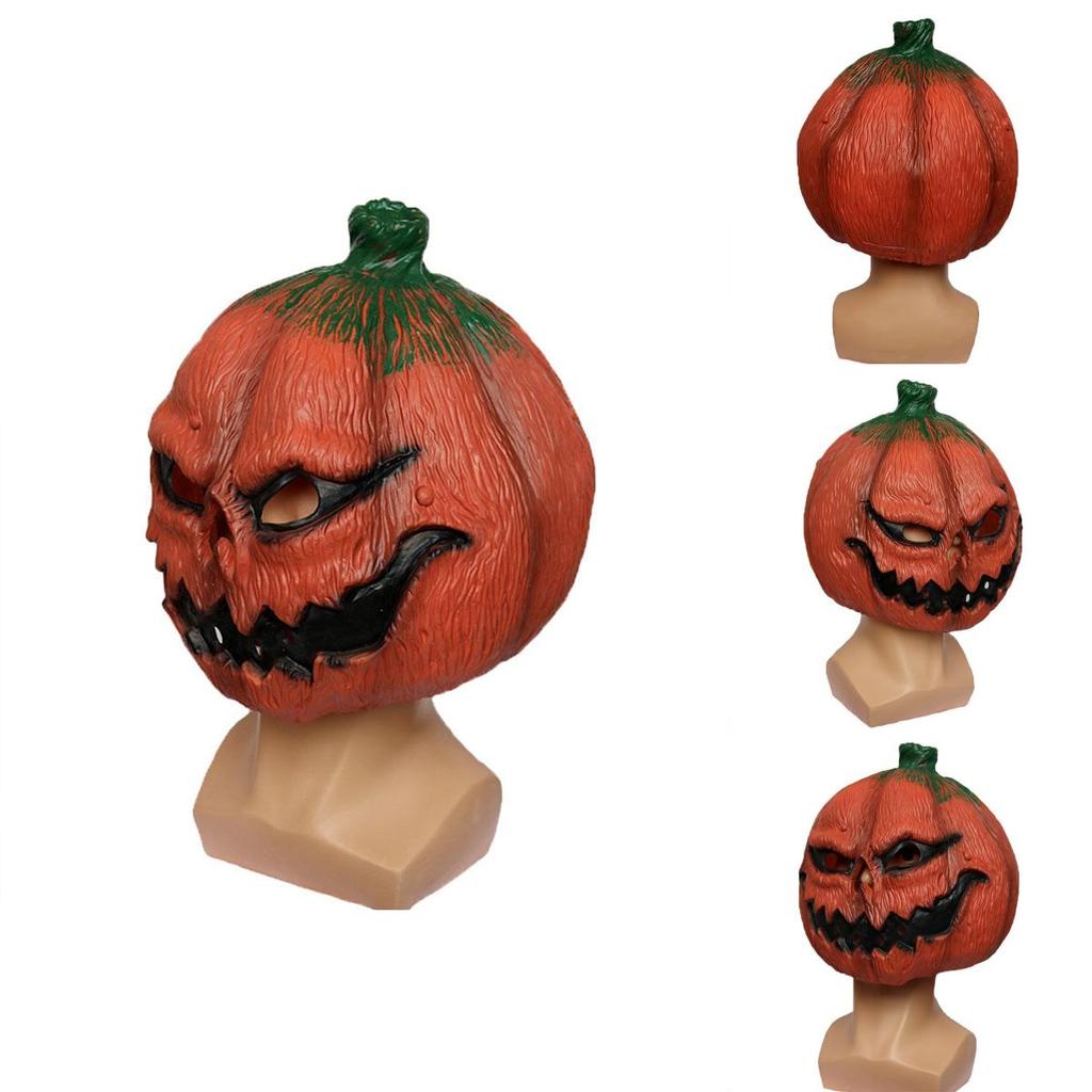 Злая маска тыквы на Хэллоуин, Пасху, День благодарения, латексный материал, ужасающий дизайн Ch-a074