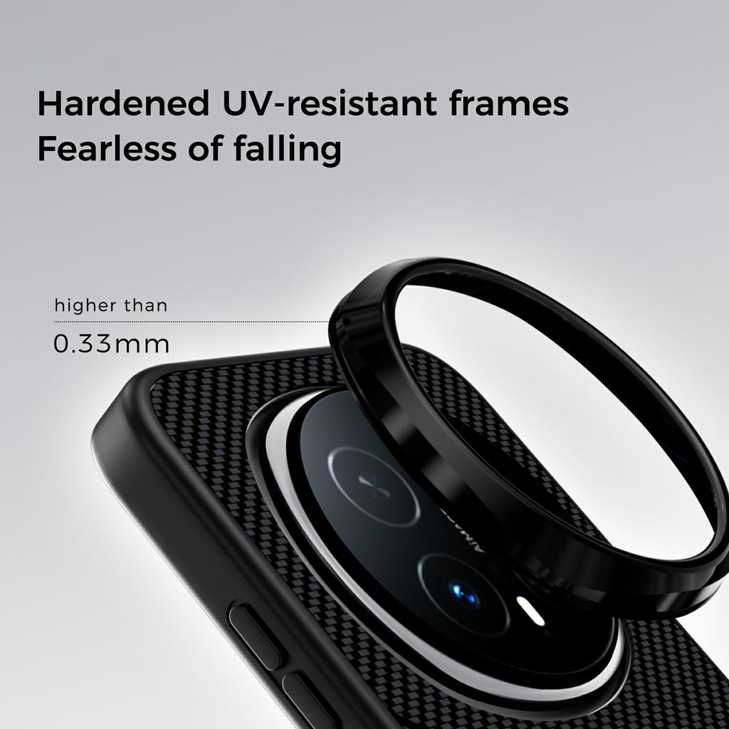 ABEEL CF-Lyocell Series For Honor Magic8 Pro 5G Magnetic Case Microfiber + PC + E-TPU Phone Cover