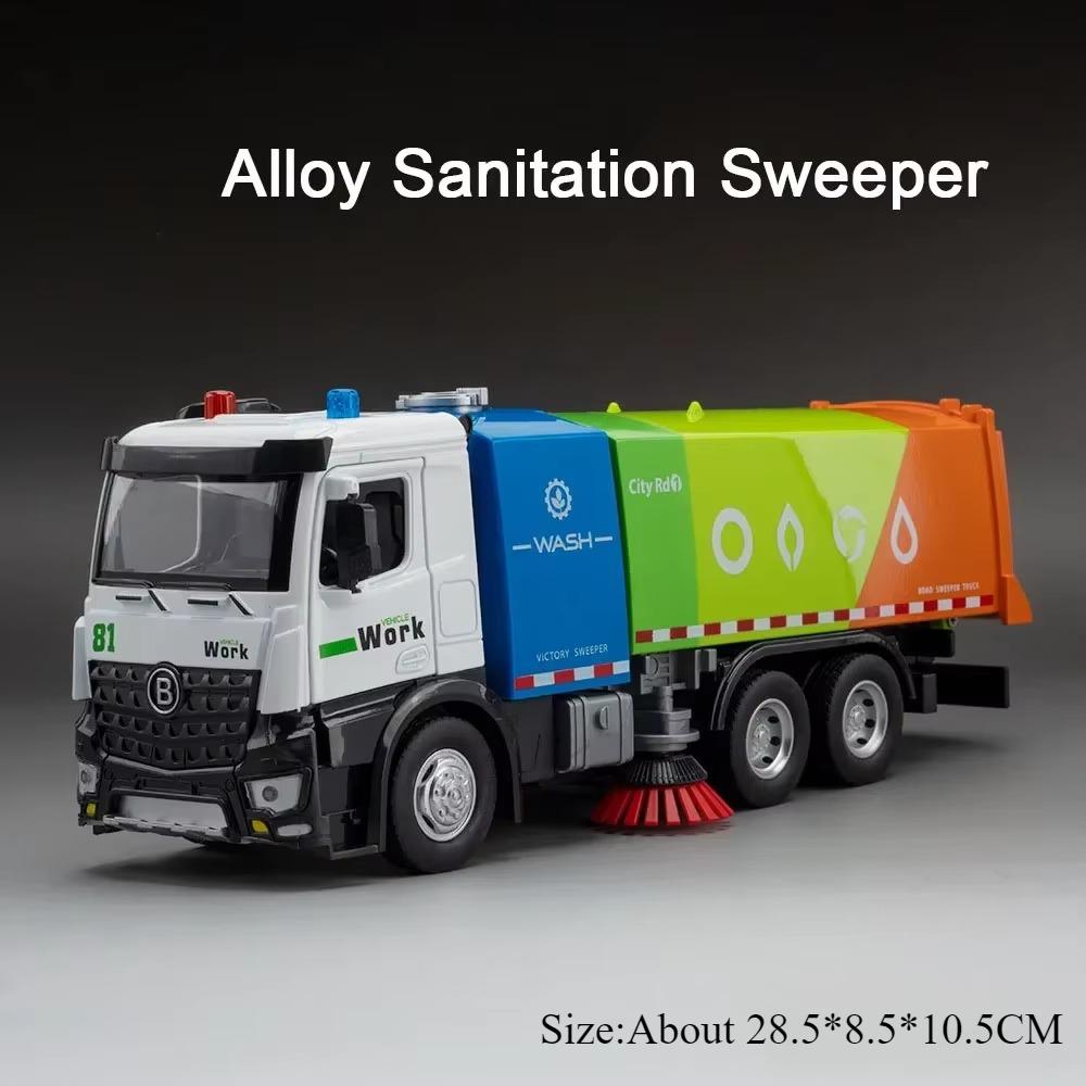 1:24 Лестница Цистерна Пожарная машина Сплав Спринклер Подметальная машина Модель Игрушки Машина Двери Открываются Звук Свет Инерционные Транспортные средства Мальчик Ребенок Подарок