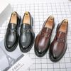 Luxury Thick Sole Heels Mens Dress Wedding Fashion Suit Leather Business Italian Casual Man Formal Loafers Summer Shoes for Men