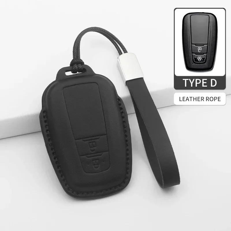 Чехол-оболочка для автомобильного ключа с 2/3 кнопками, брелок для Toyota Prius Camry Corolla CHR C-HR RAV4 Land Cruiser, брелок-пульт, аксессуары из ПУ