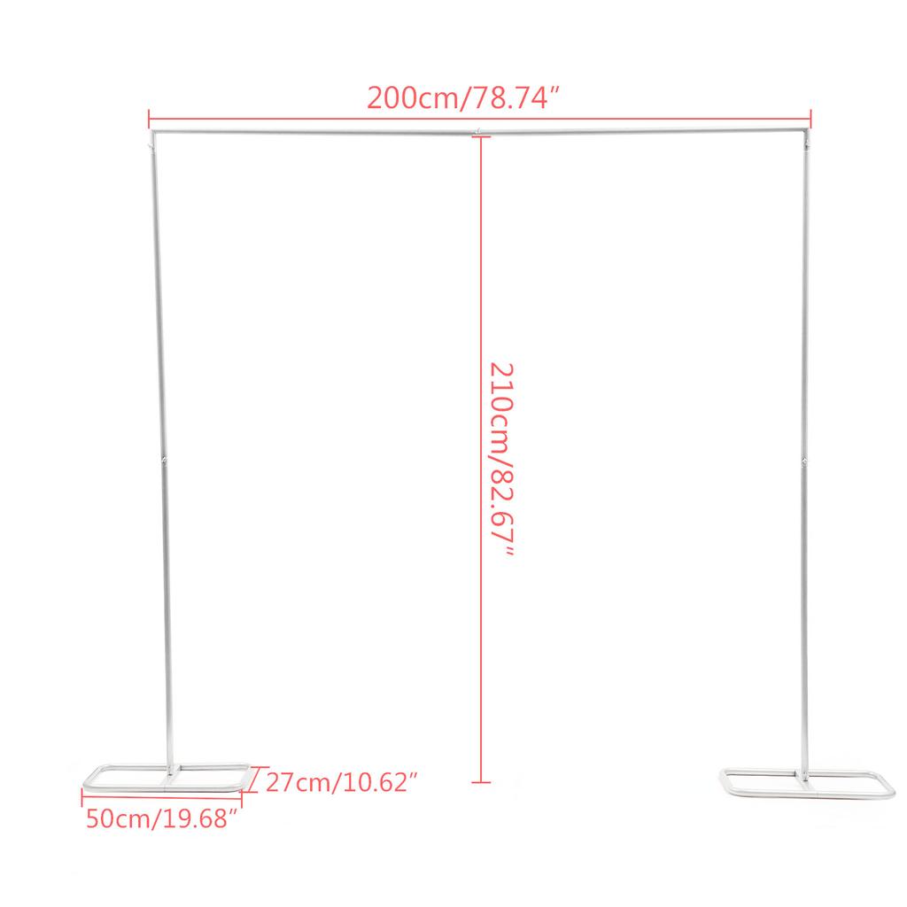 2*2.1м Свадебная арка Дверь Фон Кованое железо Декоративный реквизит Подставка для цветов Белый для поддержки легких вьющихся растений