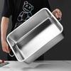 Коммерческая глубокая квадратная раковина из нержавеющей стали с крышкой