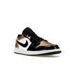 Air Jordan 1 Low Gold Toe Men Sneakers Metallic-Gold White-Black CQ9447-700