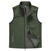 MoFiz Golf Outdoor Golf Sleeveless Warm and Perfect for and Plus Sizes Solid Military Green 3XL Men's Vest, Wear, Jacket, Fleece-Lined, Windproof,