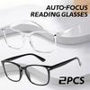 1/2/3/5PCS Automatic Zoom Intelligent Glasses with Blue Light Blocking Lenses and Dynamic Focus Tracking - PC Frame