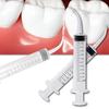 2 шт., зубной локоть, шприц для снятия слепка, 12 мл, конвейерный шприц для ирригации, смешанная промывка, изогнутый наконечник