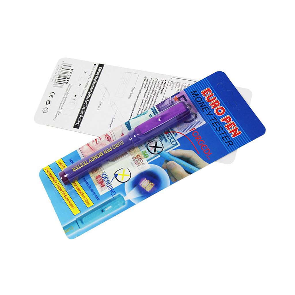 Money Checker Tester Pen Graffiti Pen Mini Ink Currency Detector Counterfeit Bill Detector Fake Bill Checker with UV LED