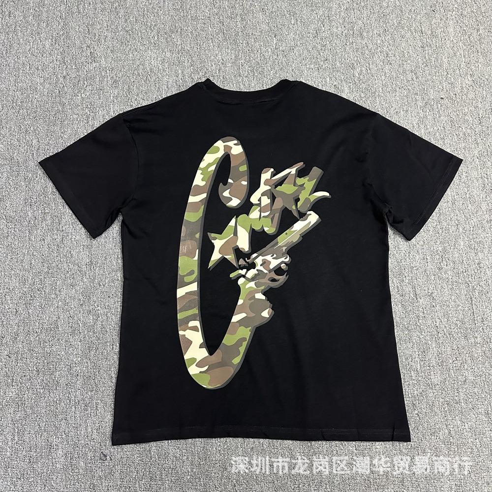 Cross-border Corteiz tide brand Alcatraz summer retro printing men's and women's trend loose casual short-sleeved T-shirt