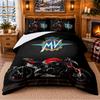 MV Agusta Pattern Bedding 3Pcs Set Bed Sheet And Pillowcases For Indoor Bedroom