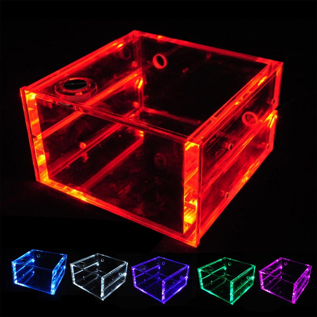 1.25L Водяной Охлаждающий Резервуар Охлаждения Полностью Прозрачный Акрил Компьютерные Аксессуары