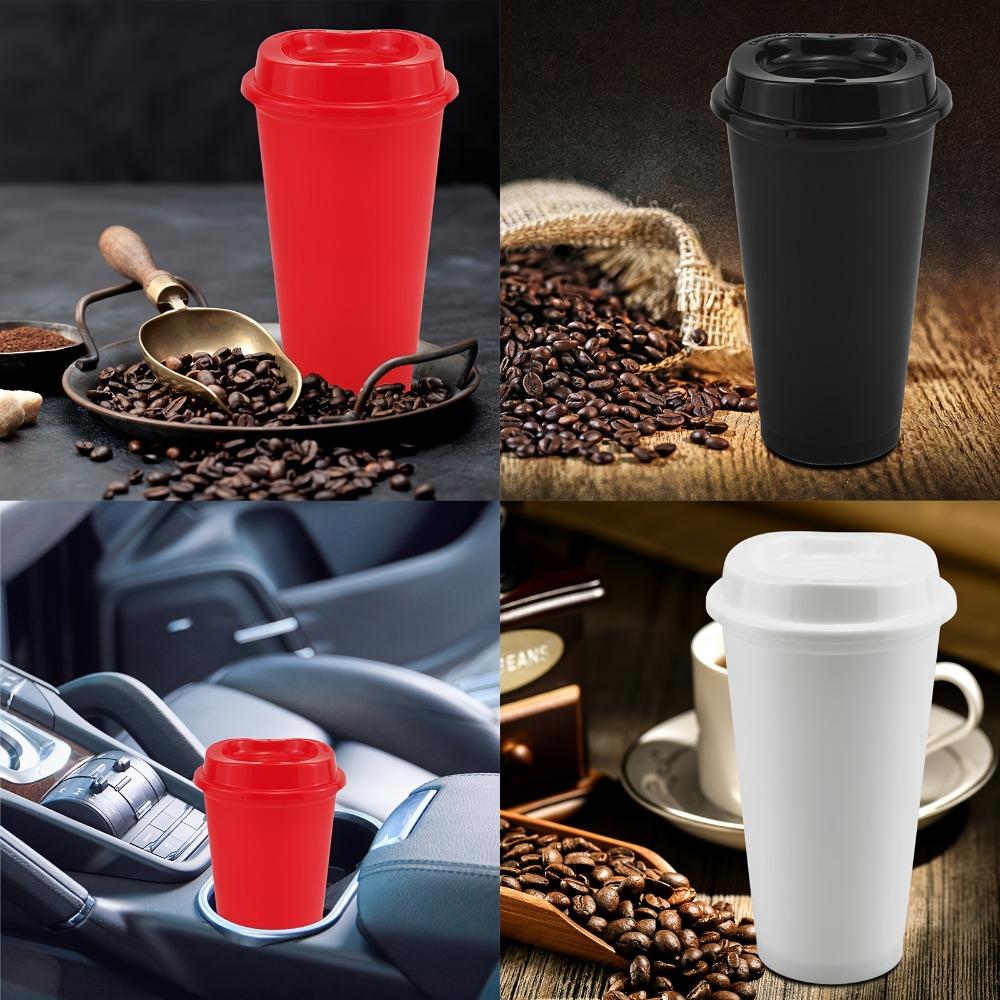 5pcs Reusable Coffee Cup 16 Oz Milktea Cup Drinkware Coffee Mug  Office