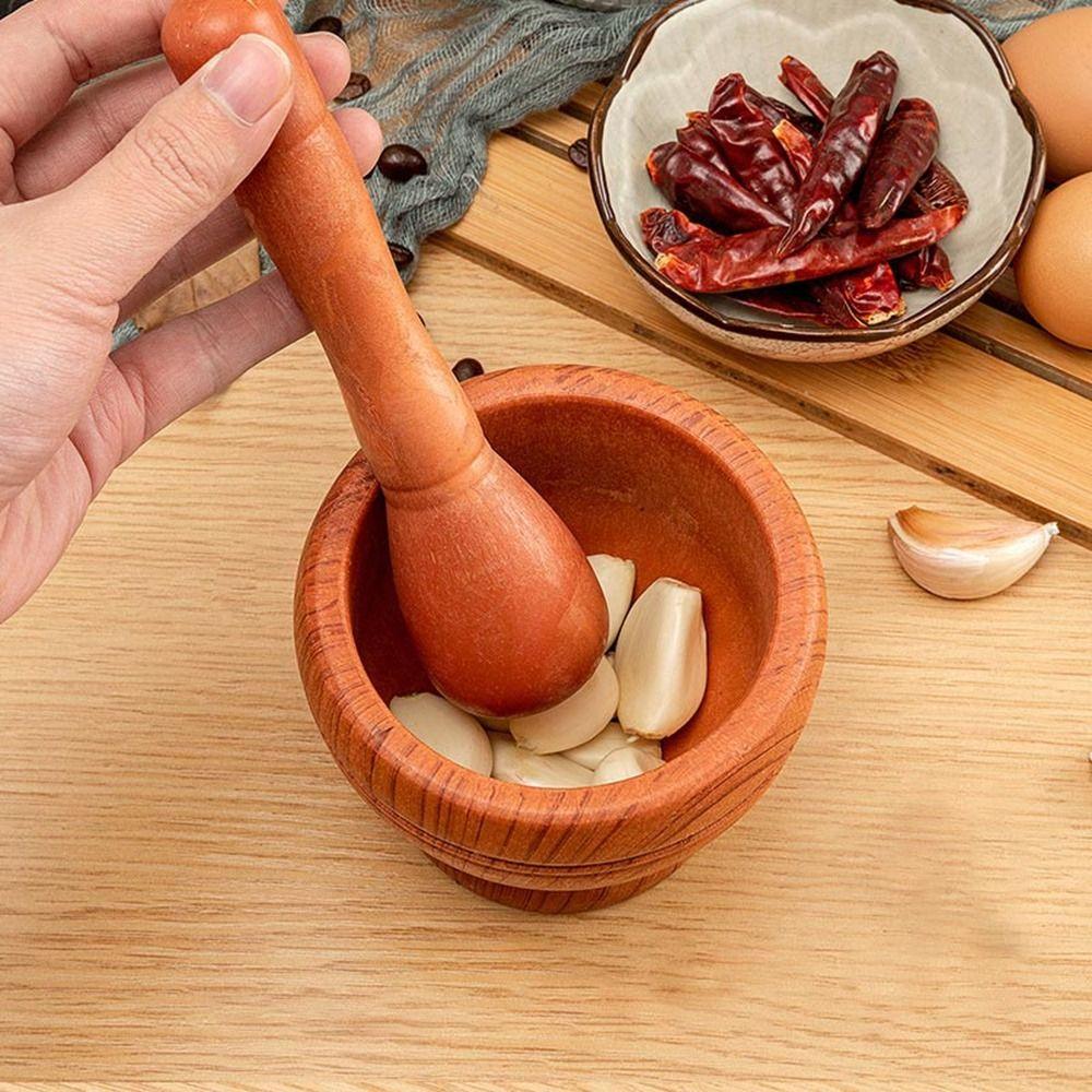 Hand Movement Grinding Bowl Garlic Mashed Garlic Stone Mortar Manual Grinder Household