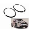 New 2Pcs Headlight Ring Bezel Trim Surround Cover Replacement for BMW MINI  F55/F56/F57 2014-2025 OEM 51137300631 51137300632