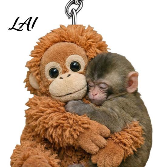 Durable Keychain Charm 2Pcs Punch Monkey Key Chain Pendant Exquisite Workmanship Wear-Resistant