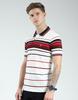 MONTE CARLO Men's Regular Fit Striped Half Sleeve Polo T-Shirt