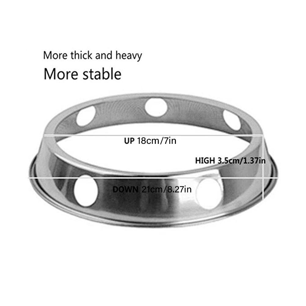 Подставка для кастрюль Wok Ring из нержавеющей стали, круглая кухонная подставка для кастрюль с возможностью изменения размера