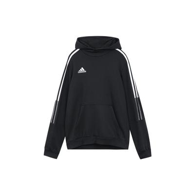 adidas Ss23 однотонная толстовка с логотипом и принтом, мужская толстовка с капюшоном, черная GM7341-BLACK