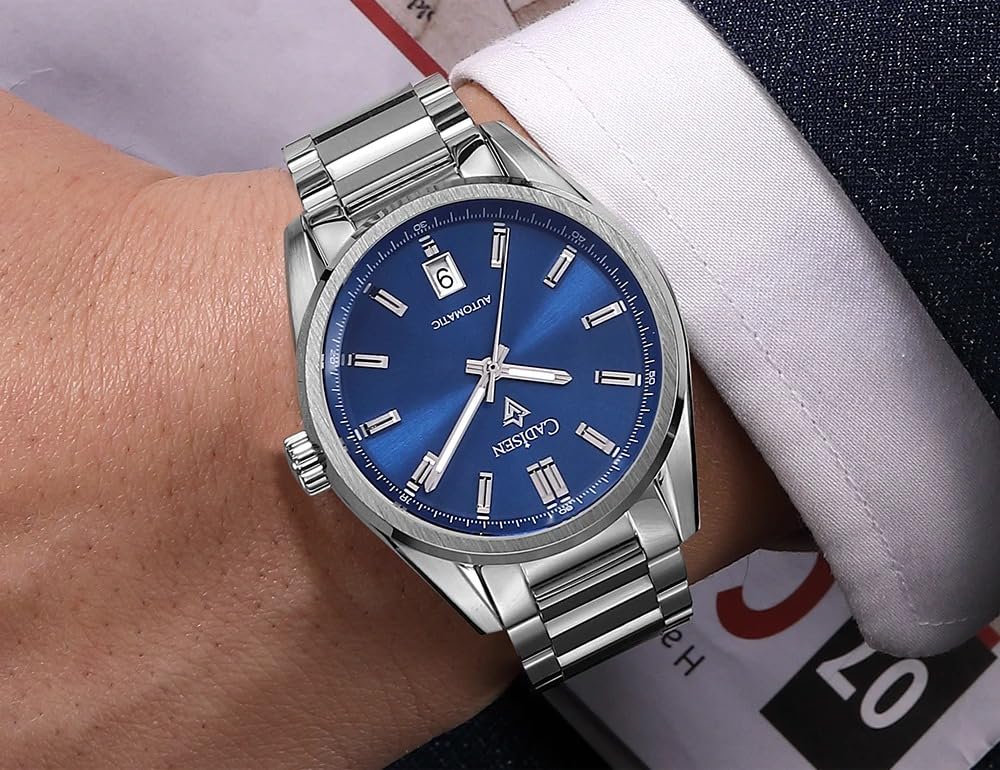 Мужские автоматические часы CADISEN, Сделано в Японии с механизмом NH35, Немецкий дизайнер, Ретро стиль, Часы для дайвинга, Водонепроницаемость 10 АТМ, Нержавеющая сталь