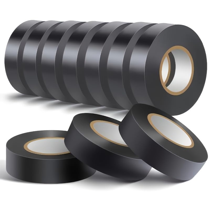 2 Rolls High Quality Black Electrical Tape, Heat Resistant, Flame Retardant, Insulation Tape, Suitable for Indoor and Outdoor Use