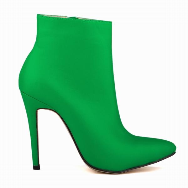 Женские короткие сапоги, сексуальные, с острым носком, с боковой молнией, на очень высоком каблуке, туфли-лодочки 2024, женская обувь для вечеринок, Botas De Mujer, большие размеры 35-42